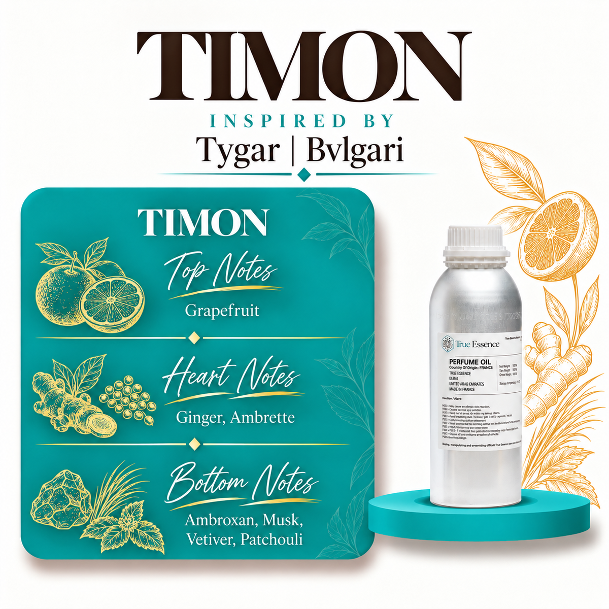 TIMON Inspired by Tygar | Bvlgari | Premium Quality