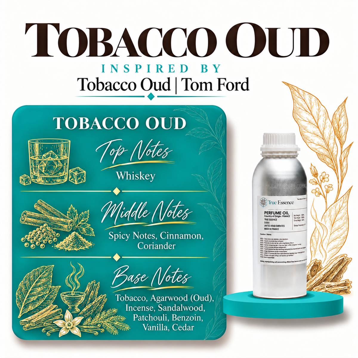 TOBACCO OUD Inspired by Tobacco Oud | Tom Ford | Medium Quality