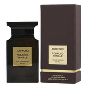 Tom Ford Tobacco Vanille perfume bottle and packaging on a white background