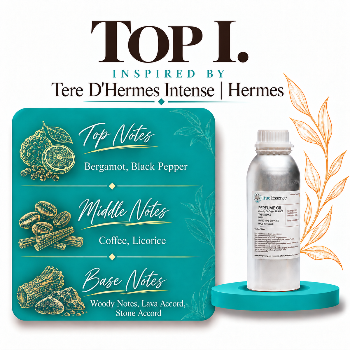 TOP I. Inspired by Tere D'Hermes Intense | Hermes| Medium Quality