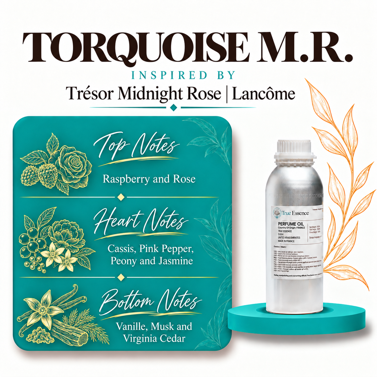 TORQUOISE M.R. Inspired By Trésor Midnight Rose | Lancôme