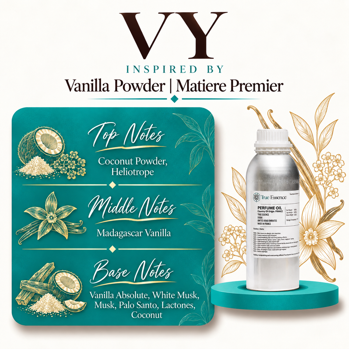 VY Inspired By Vanilla Powder | Matiere Premier | Medium Quality