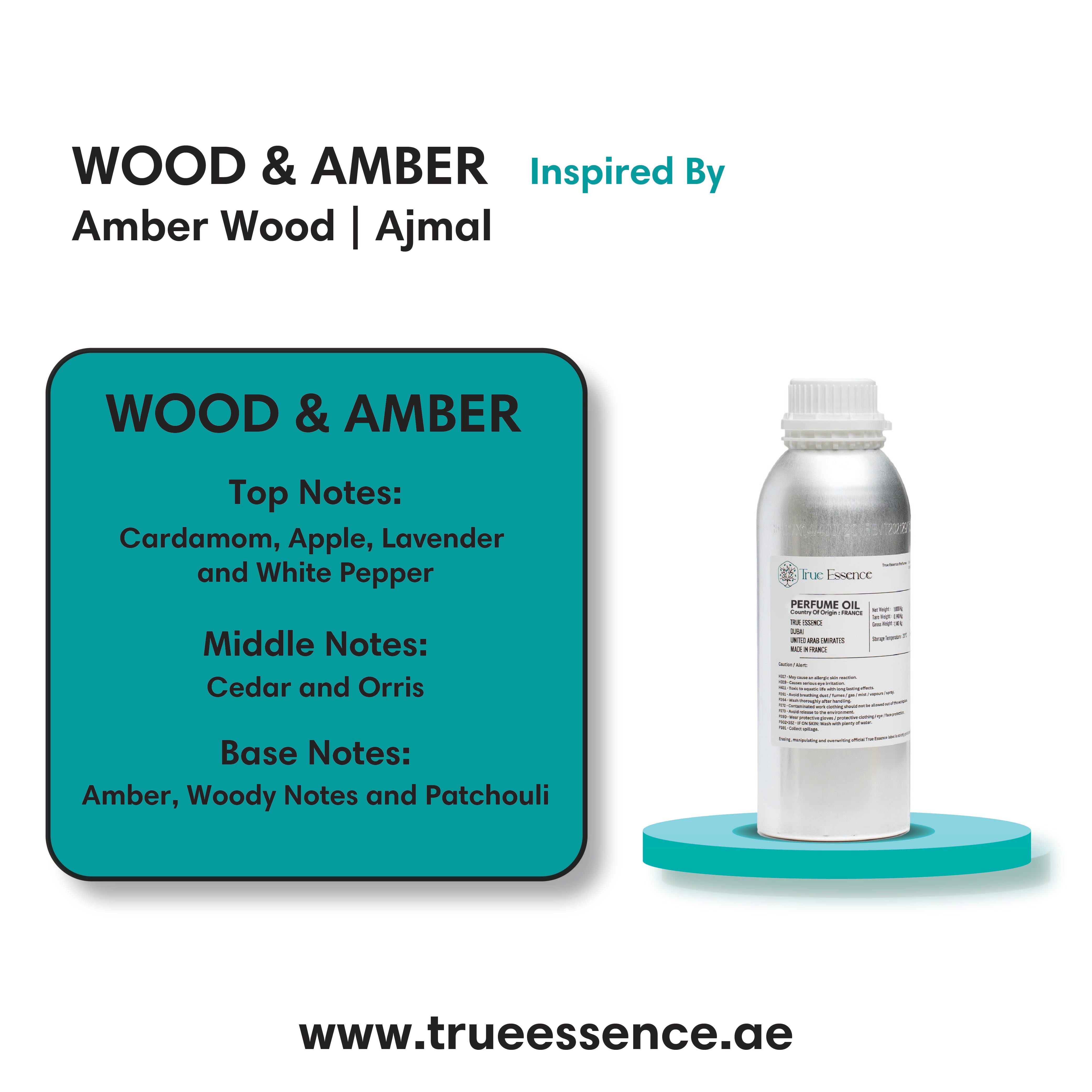 WOOD & AMBER Inspired By Amber Wood | Ajmal | Luxury Quality