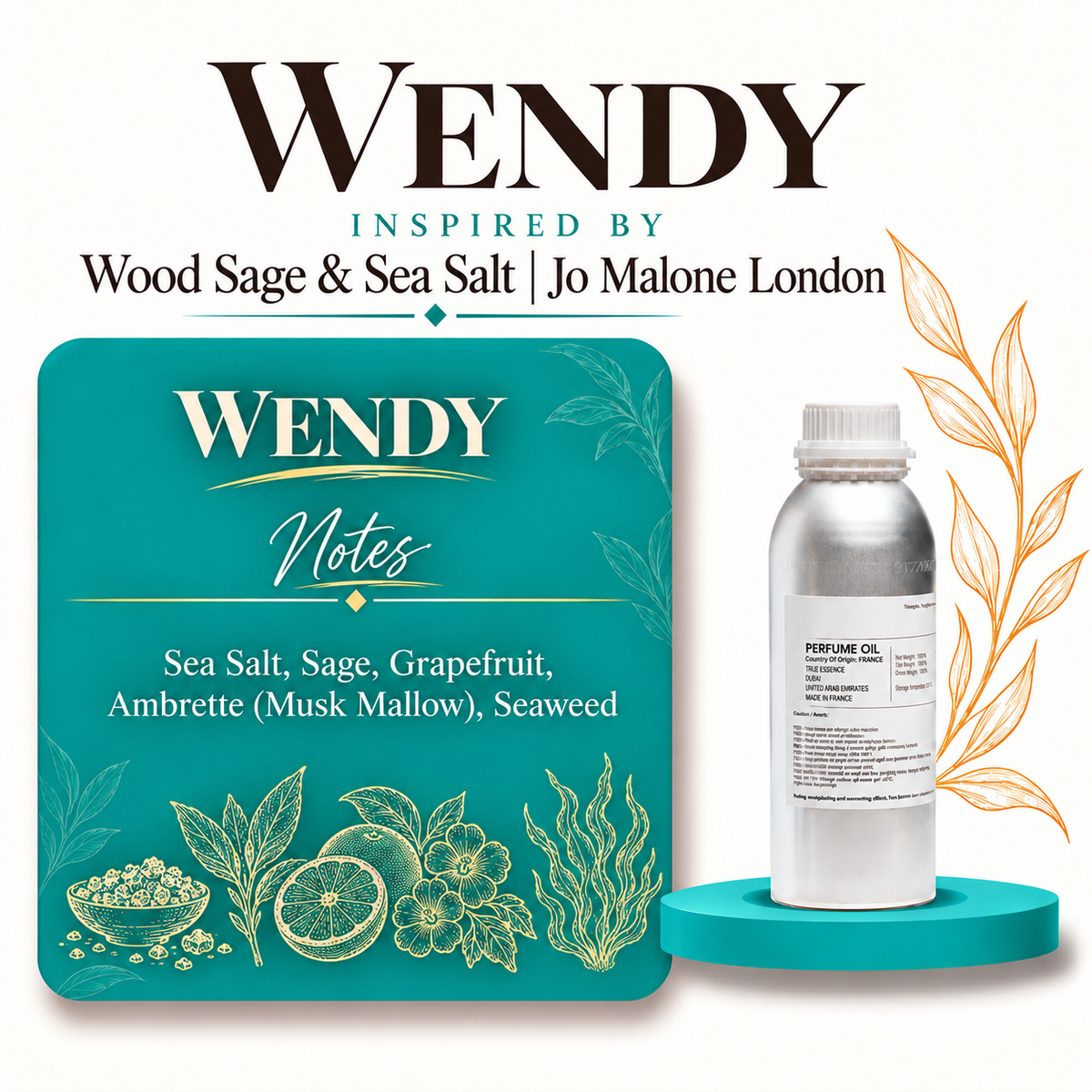 WENDY Inspired By Wood Sage & Sea Salt | Jo Malone London | Medium Quality