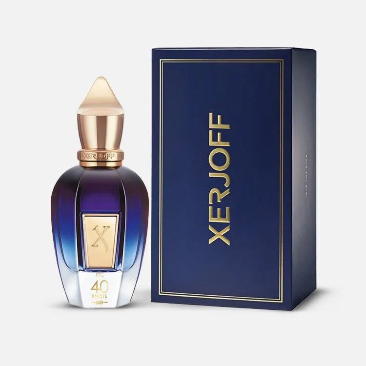 Xerjoff perfume bottle and packaging on a white background