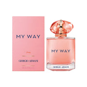 Giorgio Armani 'My Way' perfume bottle and packaging on a white background