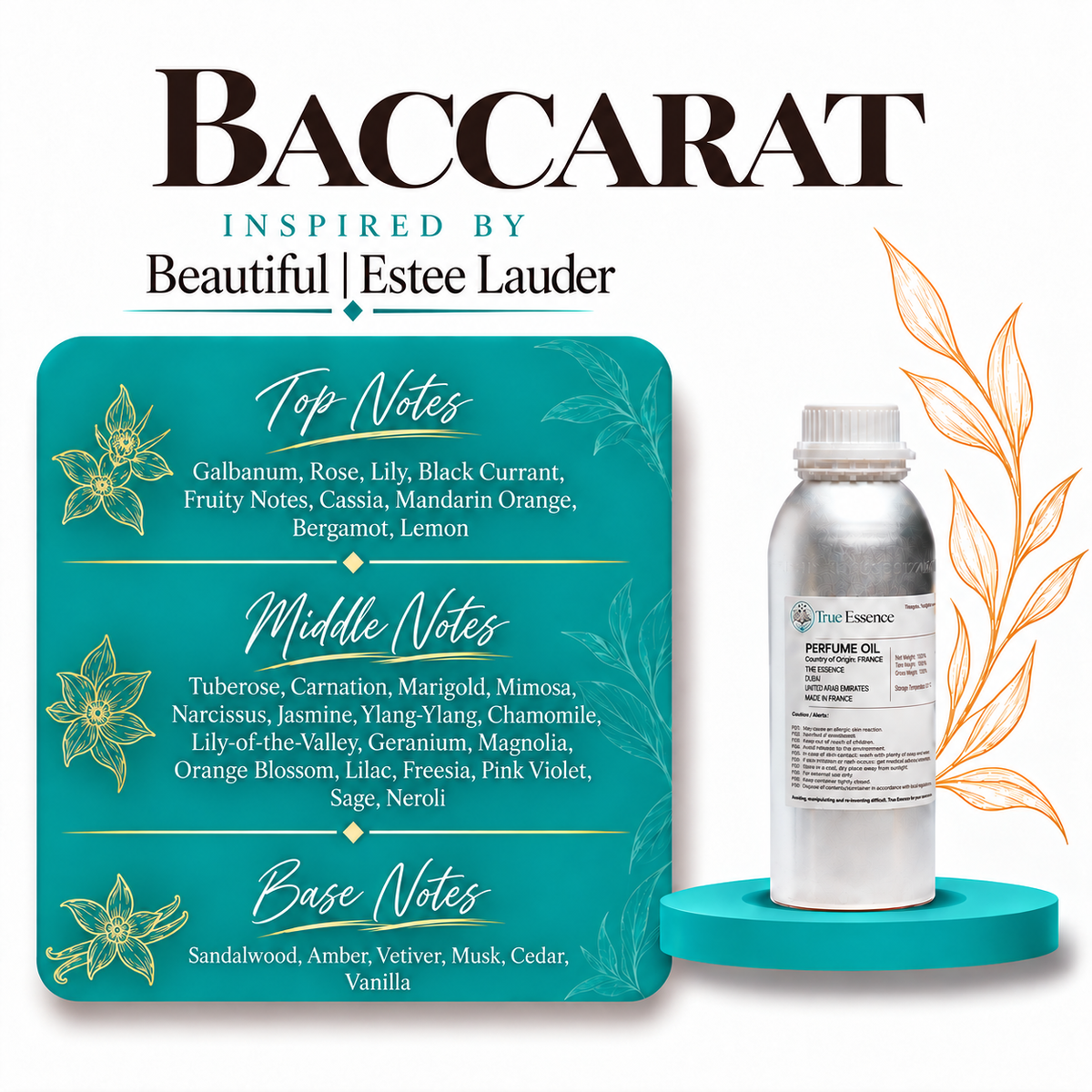 BACCARAT Inspired by Beautiful | Estee Lauder | Medium Quality