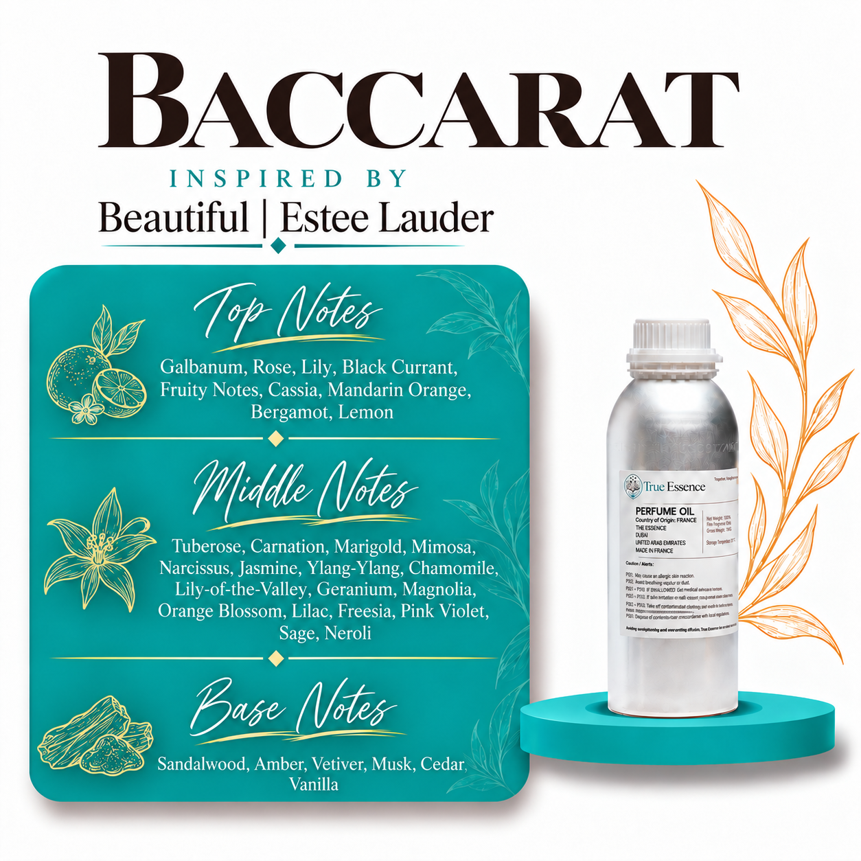 BACCARAT Inspired by Beautiful | Estee Lauder | Top Quality
