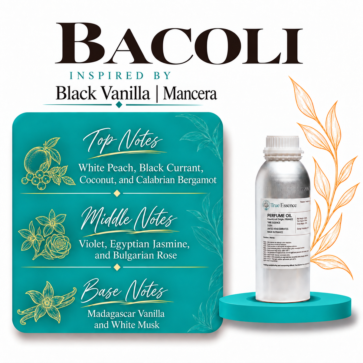 BACOLI Inspired by Black Vanilla | Mancera | Medium Quality