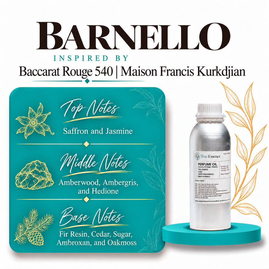 BARNELLO Inspired by Baccarat Rouge 540 | Maison Francis Kurkdijian | Medium Quality