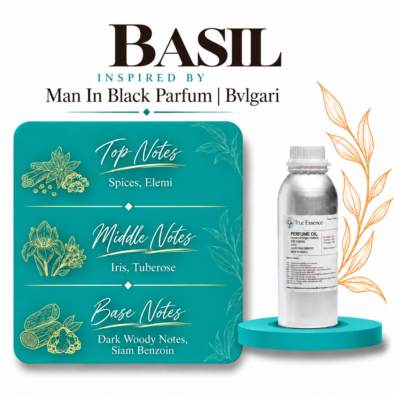 BASIL Inspired By Man In Black Parfum | Bvlgari | Medium Quality