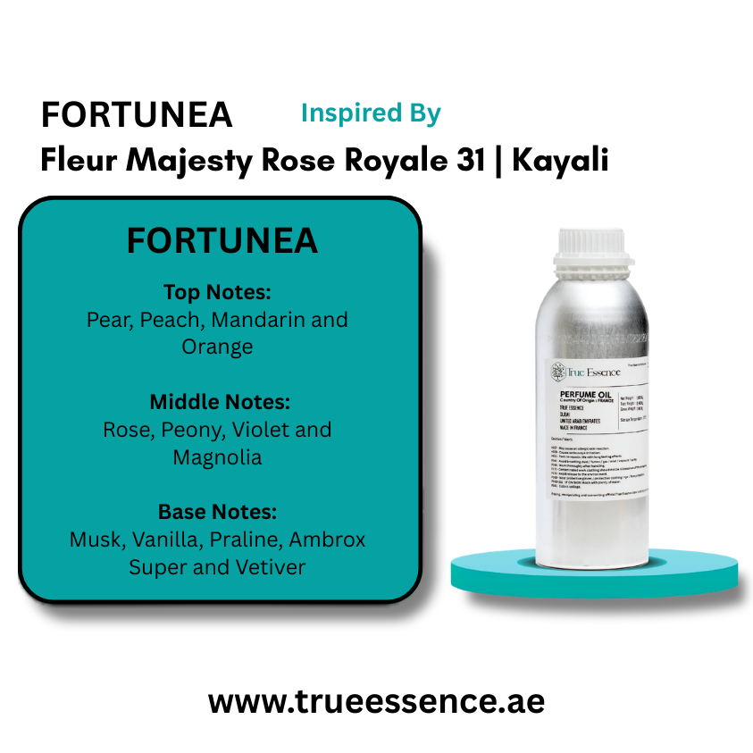 FORTUNEA Inspired by Fleur Majesty Rose Royale 31 | Kayali | Medium Quality