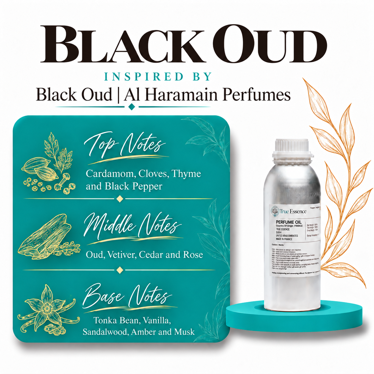 BLACK OUD Inspired By Black Oud | Al Haramain Perfumes