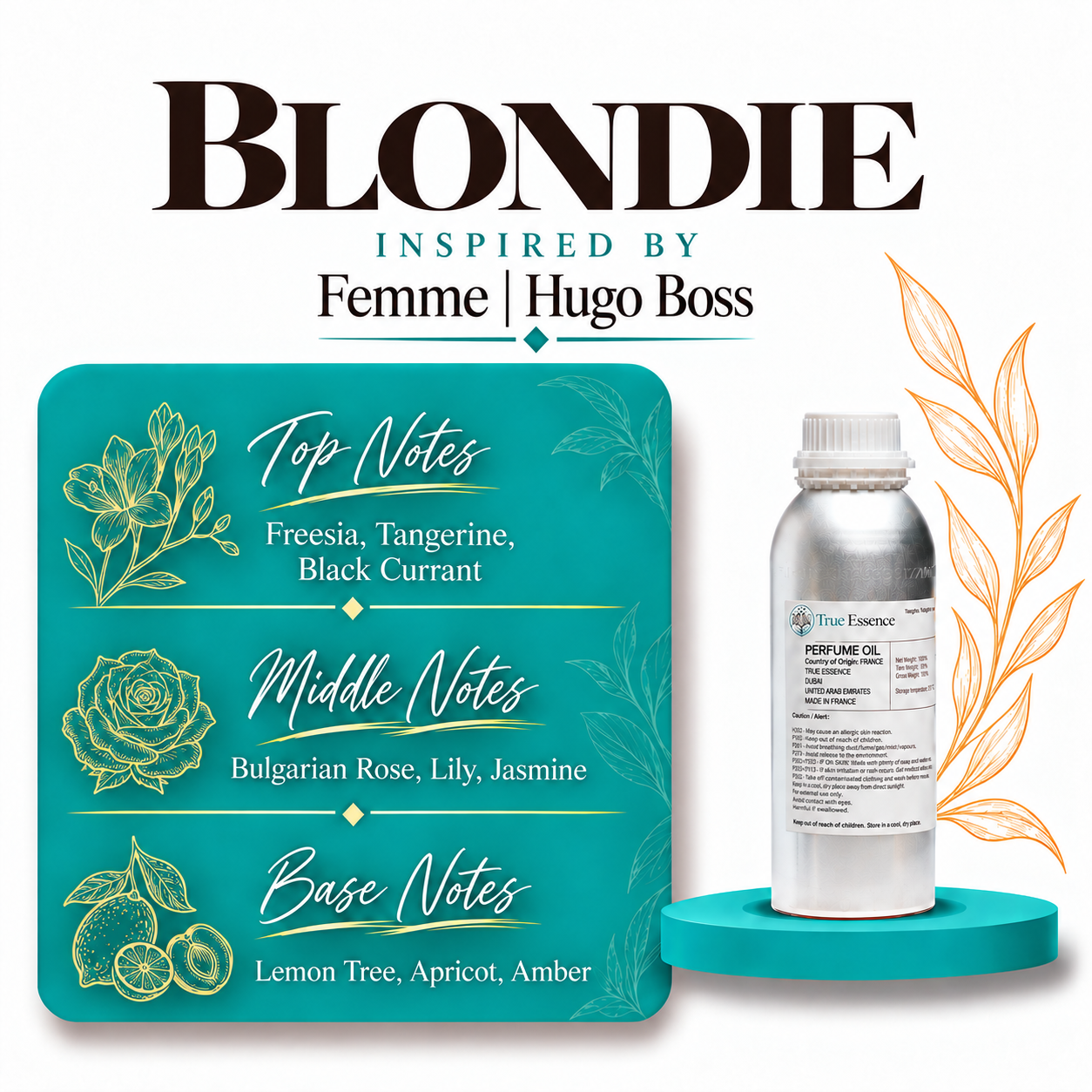 BLONDIE Inspired By Femme | Hugo Boss | Medium Quality