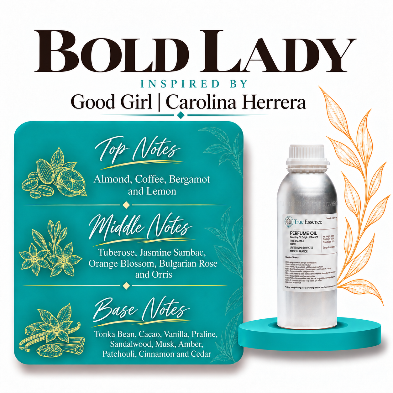 BOLD LADY Inspired By Good Girl | Carolina Herrera | Medium Quality