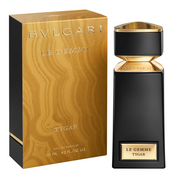 Bulgari Le Gemme Tygar perfume bottle and packaging on a white background