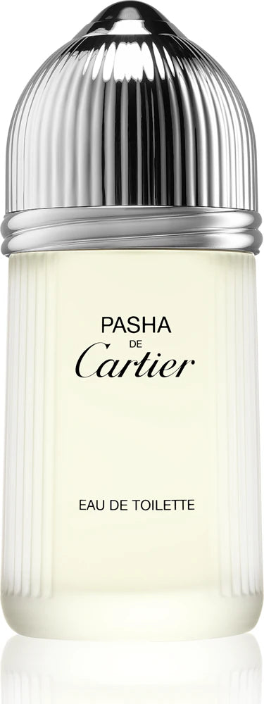 Cartier Pasha de Cartier eau de toilette bottle on a white background