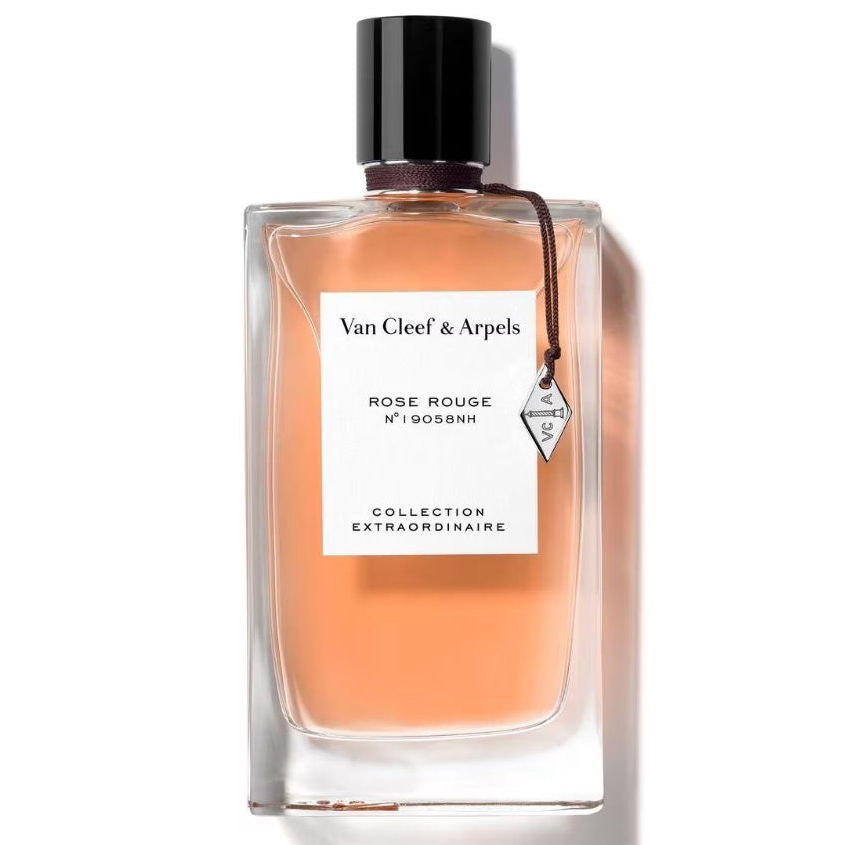 Van Cleef & Arpels Rose Rouge perfume bottle on a white background