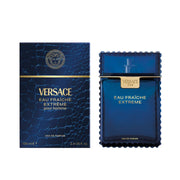 Versace Eau Fraçée Extreme perfume bottle and packaging on a white background