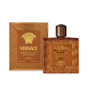 Versace Eros Najim pour homme perfume bottle and packaging on a white background