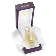 Perfume bottle in a Xerjoff box on a white background