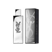 YSL perfume bottle and packaging on a white background